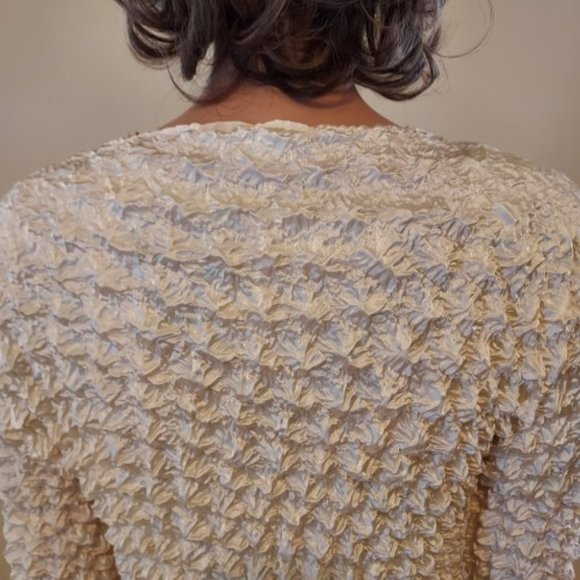 F • C 2 PC CREAM SWEATER MULTI FLORAL TOP CARIDGAN SET NWT - Picture 3 of 7